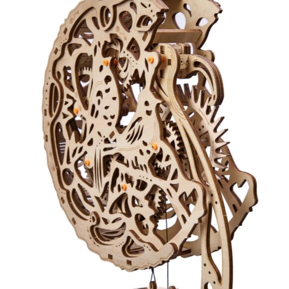 NEW & SEALED Moon Clock 3D Wooden Puzzle DIY Mechanical Timepiece - Picture 7 of 10